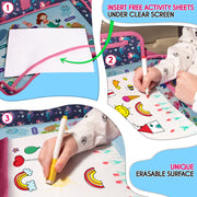 ECOFANTASY Car Seat Travel Tray for Toddlers (Mermaid)