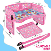 ECOFANTASY Car Seat Travel Tray for Toddlers (Unicorn)