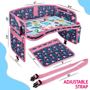 ECOFANTASY Car Seat Travel Tray for Toddlers (Mermaid)