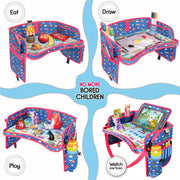 ECOFANTASY Car Seat Travel Tray for Toddlers (Airplanes)