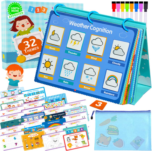 ECOFANTASY Montessori Busy Book for Toddlers