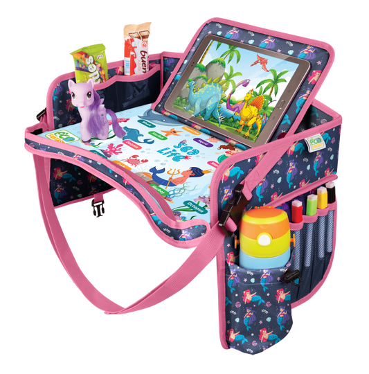 ECOFANTASY Car Seat Travel Tray for Toddlers (Mermaid)