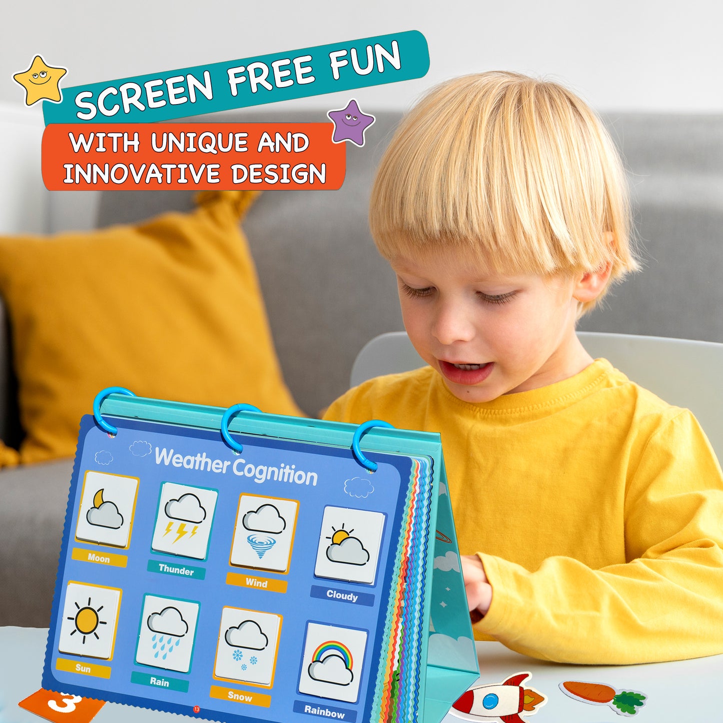 ECOFANTASY Montessori Busy Book for Toddlers