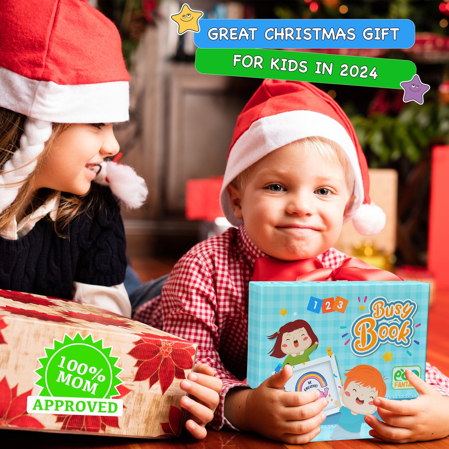 ECOFANTASY Montessori Busy Book for Toddlers